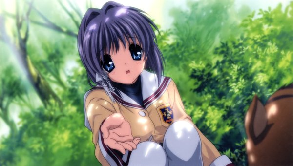 Anime picture 2905x1649 with clannad key (studio) fujibayashi ryou botan highres wide image