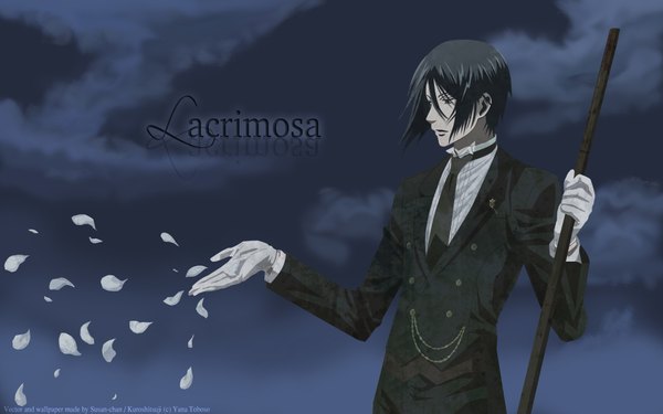 Anime picture 1920x1200 with kuroshitsuji a-1 pictures sebastian michaelis highres wide image sky boy