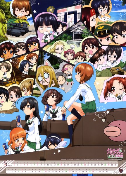 Anime picture 4947x6882 with girls und panzer nishizumi miho akiyama yukari takebe saori yoshida kazumi reizei mako isuzu hana kadotani anzu kawashima momo koyama yuzu kondou taeko sawa azusa oono aya sakaguchi karina sono midoriko utsugi yuuki yamagou ayumi isobe noriko maruyama saki sasaki akebi