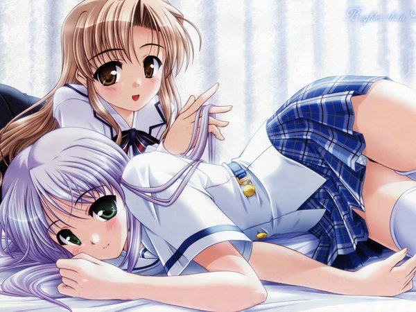 Anime picture 1024x768 with yoake mae yori ruri iro na august soft feena fam earthlight hozumi sayaka tagme