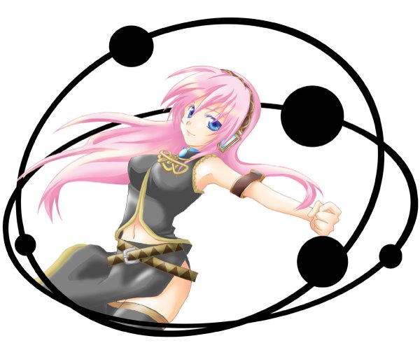 Anime picture 1200x981 with vocaloid megurine luka white background girl tagme