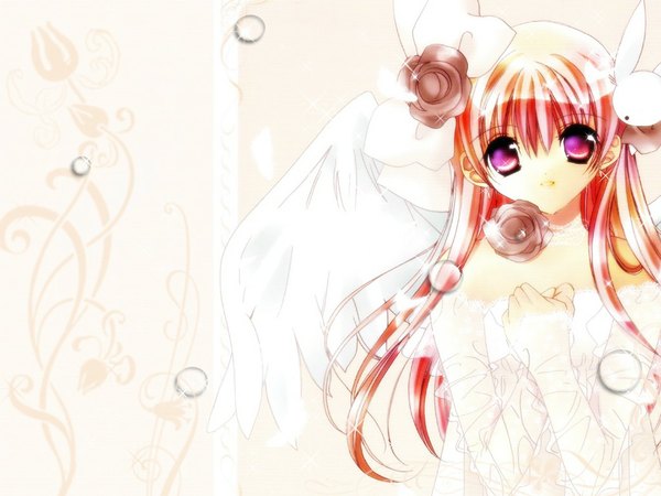 Anime picture 1024x768 with pita ten misha (pita ten) koge donbo wings tagme