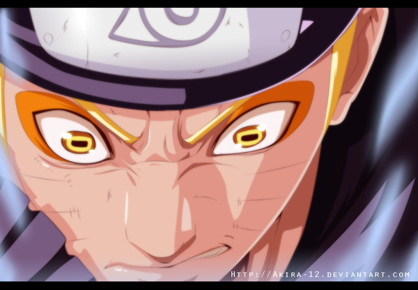 Anime picture 1024x711 with naruto studio pierrot naruto (series) uzumaki naruto akira-12 single short hair blonde hair yellow eyes coloring facial mark close-up face whisker markings angry jinchuriki boy bandana