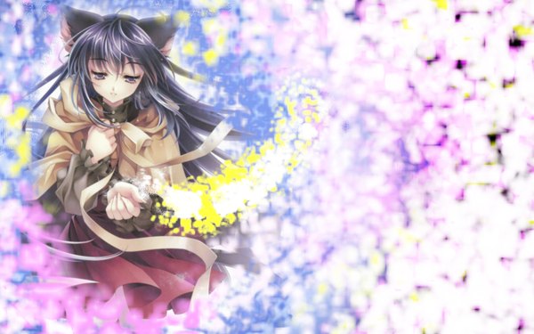 Anime picture 1920x1200 with riv highres wide image animal ears cat girl girl