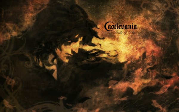 Anime picture 1680x1050 with castlevania castlevania: lords of shadow konami gabriel belmont long hair black hair wide image inscription boy