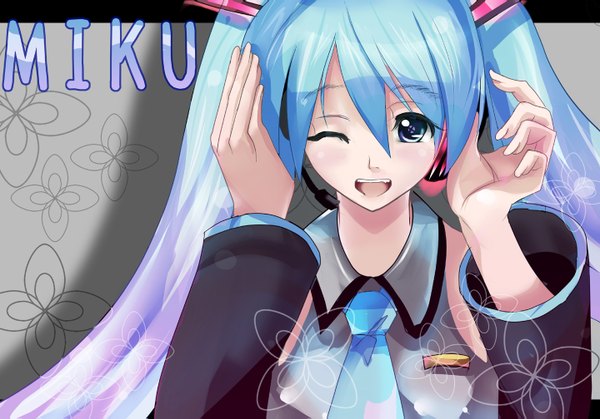 Anime picture 1440x1007 with vocaloid hatsune miku girl tagme
