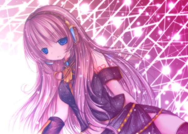 Anime picture 1400x1000 with vocaloid megurine luka girl tagme