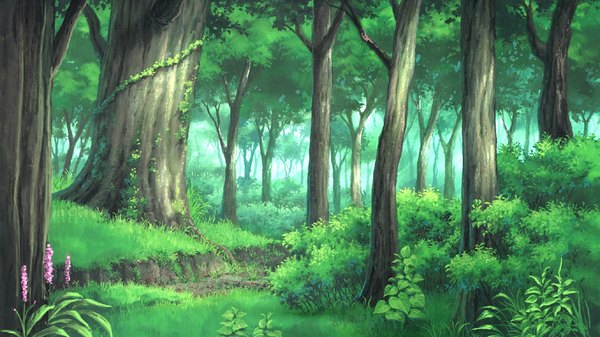 Anime picture 1024x576 with jesus 13th wide image game cg no people landscape nature plant (plants) tree (trees) forest