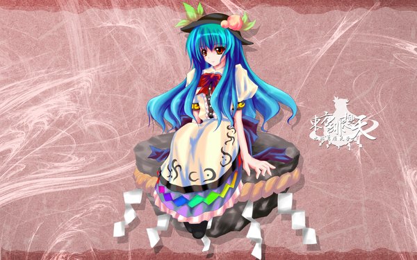 Anime picture 1920x1200 with touhou hinanawi tenshi highres wide image girl