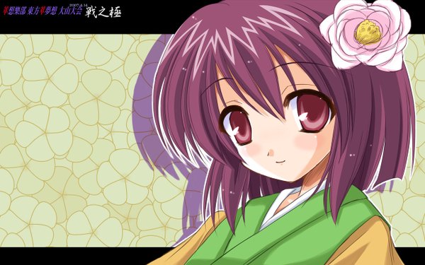 Anime picture 1280x800 with touhou hieda no akyuu wide image girl
