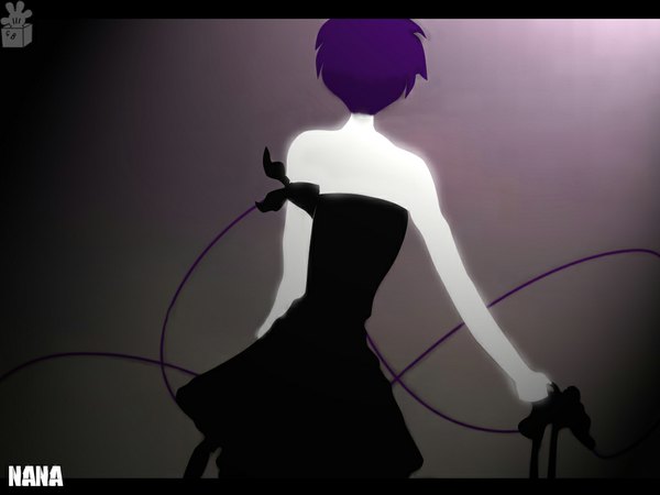 Anime picture 1024x768 with nana madhouse nana oosaki purple hair dress