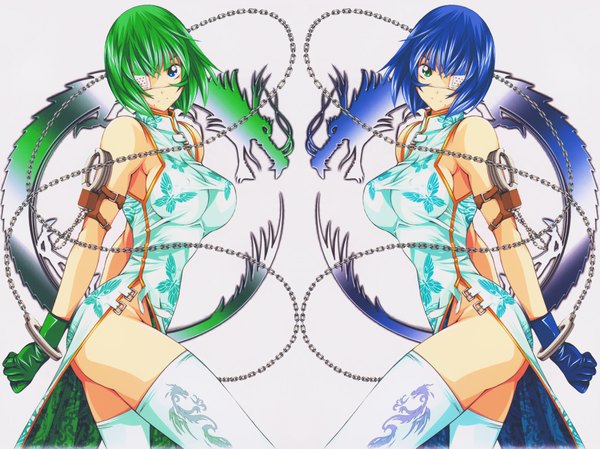 Anime picture 3961x2970 with ikkitousen highres light erotic tagme