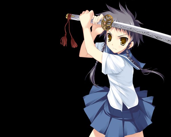 Anime picture 1280x1024 with mai hime sunrise (studio) minagi mikoto sword