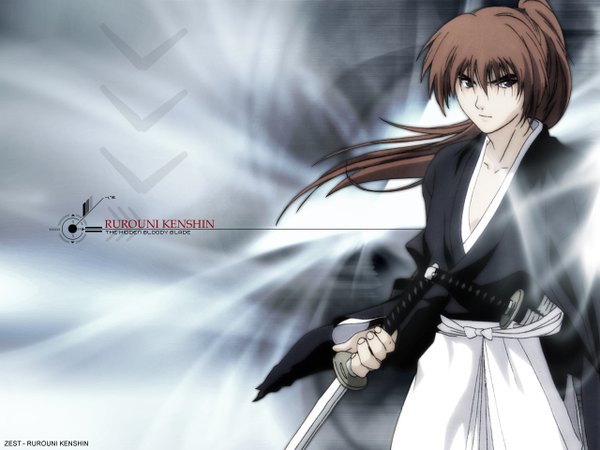 Anime picture 1280x960 with rurouni kenshin himura kenshin sword tagme