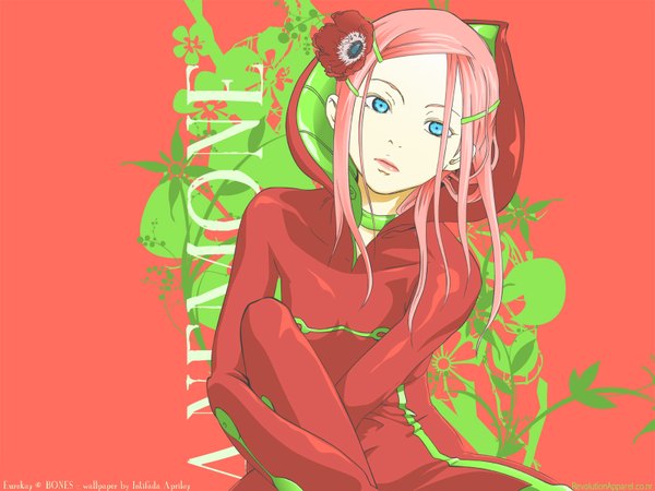 Anime picture 1600x1200 with eureka seven studio bones anemone flower (flowers) anemone (flower)