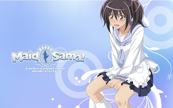 Anime picture 1920x1200 with kaichou wa maid-sama! ayuzawa misaki highres wide image twintails maid short twintails