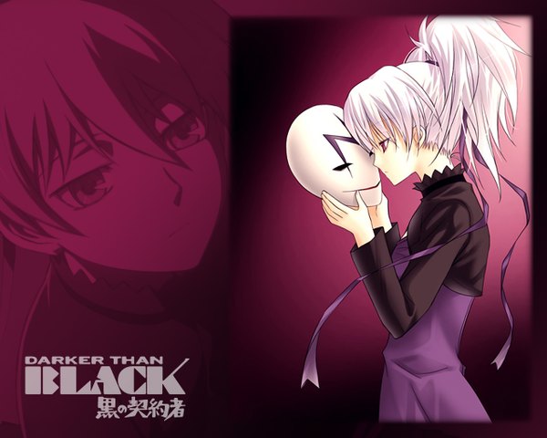 Anime picture 1280x1024 with darker than black studio bones yin (darker than black) girl mask
