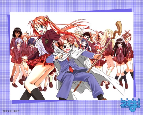 Anime picture 1280x1024 with mahou sensei negima! kagurazaka asuna negi springfield light erotic tagme