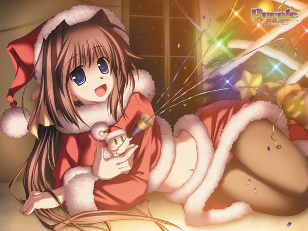 Anime picture 1600x1200 with purple software christmas tagme