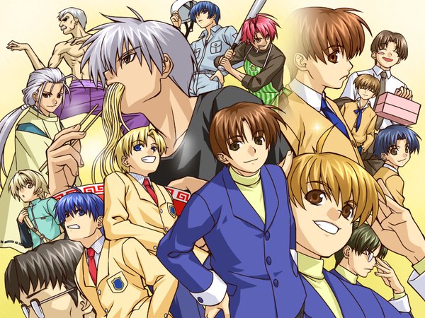 Anime picture 1600x1200 with clannad air kanon key (studio) boy