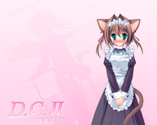 Anime picture 1280x1024 with da capo da capo ii asakura yume blush animal ears cat girl girl