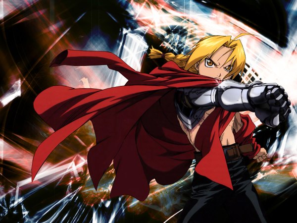 Anime picture 1280x960 with fullmetal alchemist studio bones edward elric blonde hair yellow eyes boy