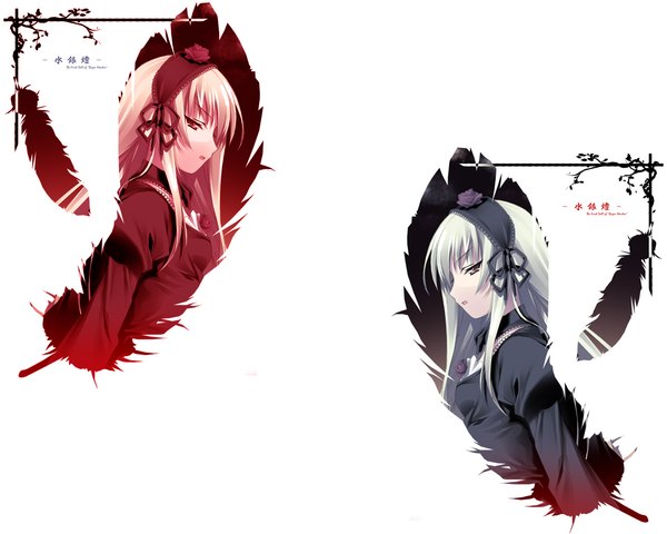 Anime picture 1280x1024 with rozen maiden suigintou white background tagme