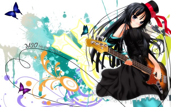 Anime picture 1500x938 with k-on! kyoto animation akiyama mio rail (silverbow) wide image