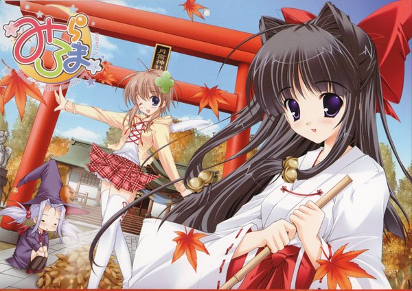 Anime picture 6072x4300 with mikeou highres japanese clothes miko tagme