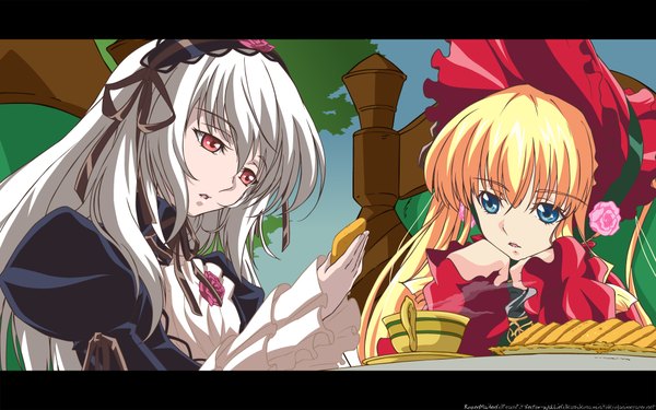 Anime picture 1920x1200 with rozen maiden suigintou shinku highres wide image