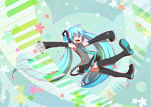Anime picture 1169x827 with vocaloid hatsune miku girl tagme
