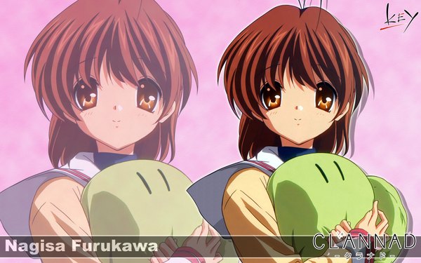 Anime picture 1920x1200 with clannad key (studio) furukawa nagisa highres wide image copyright name girl dango daikazoku