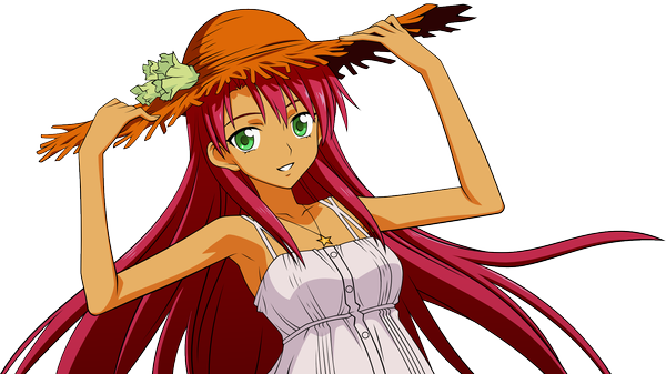Anime picture 1920x1080 with basquash! satelight rouge single long hair looking at viewer highres wide image bare shoulders green eyes pink hair parted lips light smile wallpaper sleeveless transparent background vector girl hat star (symbol)