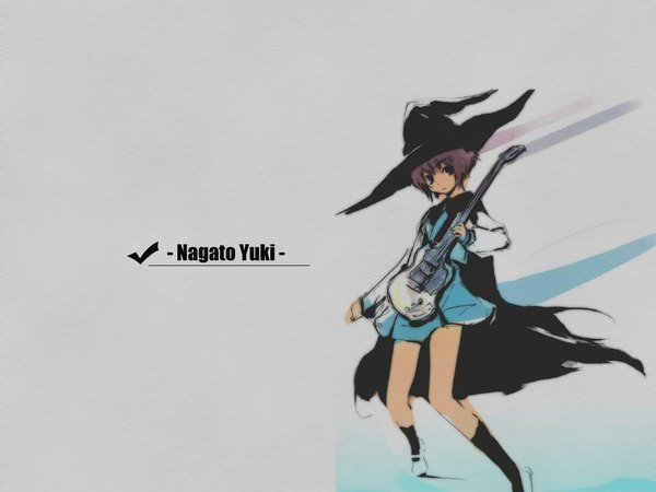 Anime picture 1024x768 with suzumiya haruhi no yuutsu kyoto animation nagato yuki girl tagme