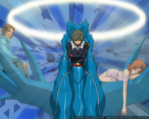 Anime picture 1280x1024 with rahxephon studio bones sad tagme