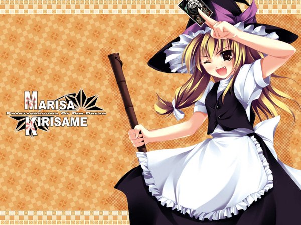 Anime picture 1280x960 with touhou kirisame marisa tagme (artist) wallpaper character names girl