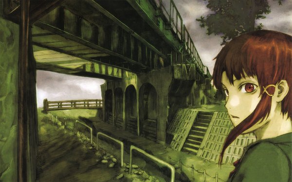 Anime picture 1680x1050 with serial experiments lain iwakura lain wide image tagme