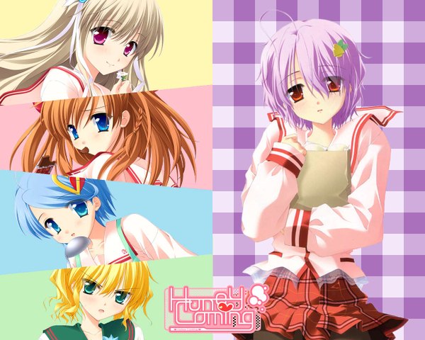 Anime picture 1280x1024 with honey coming clarissa satsuki maezono kamijou asahi ogata mio shichiri yuma tagaya marino