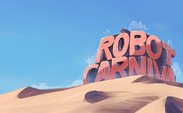 Anime picture 1147x711 with robot carnival gotyou otomo katsuhiro wide image wallpaper logo desert