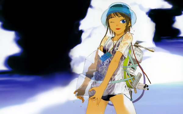 Anime picture 1920x1200 with okama highres wide image girl