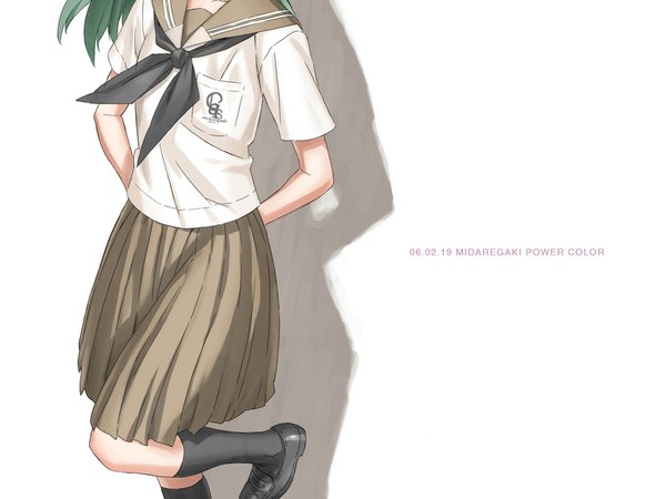 Anime picture 1024x768 with uniform school uniform socks tagme
