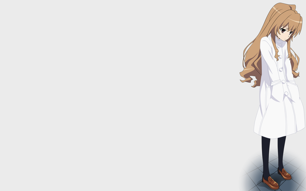 Anime picture 1920x1200 with toradora j.c. staff aisaka taiga highres wide image grey background