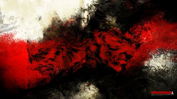 Anime picture 1920x1080 with metal gear metal gear solid konami solid snake revolver ocelot highres wide image official art wallpaper old snake