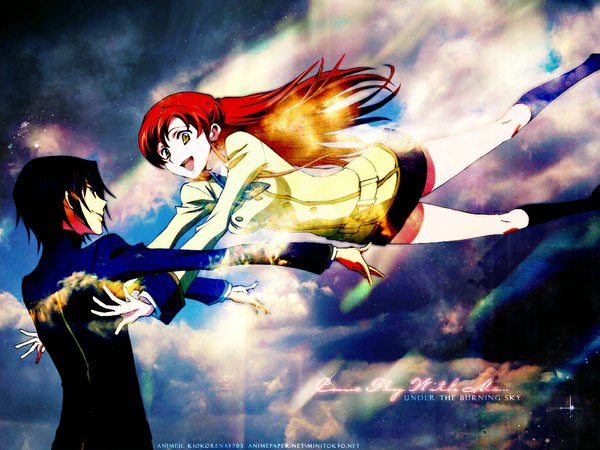 Anime picture 1024x768 with code geass sunrise (studio) lelouch lamperouge shirley fenette tagme