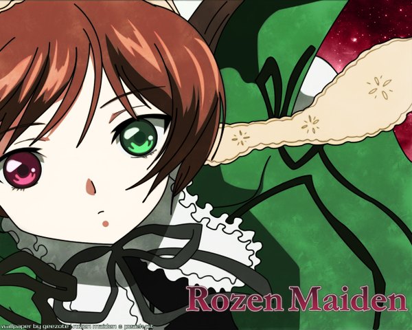 Anime picture 1280x1024 with rozen maiden suiseiseki heterochromia tagme