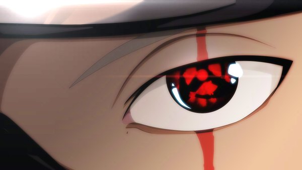 Anime picture 1920x1080 with naruto studio pierrot naruto (series) hatake kakashi imscrappy single highres red eyes wide image coloring scar close-up face sharingan boy mask bandana forehead protector