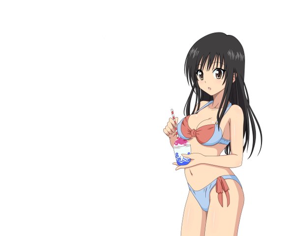 Anime picture 2500x2000 with toloveru xebec kotegawa yui highres light erotic white background swimsuit bikini