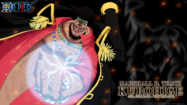 Anime picture 1920x1080 with one piece toei animation marshall d teach deiviscc single highres short hair open mouth black hair smile wide image inscription coloring magic white eyes boy cloak beads
