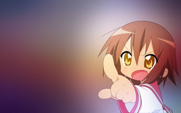 Anime picture 1680x1050 with lucky star kyoto animation kusakabe misao wide image girl