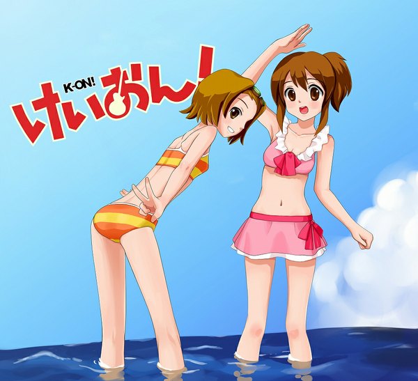 Anime picture 1024x934 with k-on! kyoto animation hirasawa yui tainaka ritsu tagme